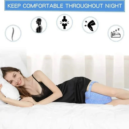 Memory Foam Heart Leg Pillow - Knee & Hip Support for Side Sleepers