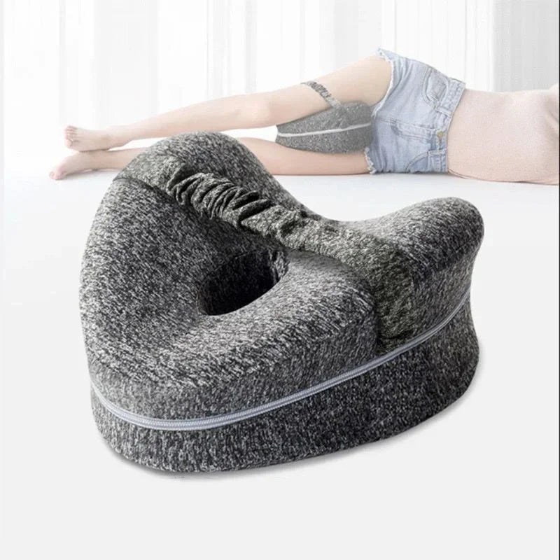 Memory Foam Heart Leg Pillow - Knee & Hip Support for Side Sleepers