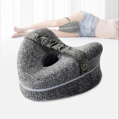 Memory Foam Heart Leg Pillow - Knee & Hip Support for Side Sleepers